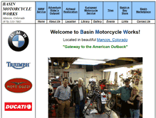 Tablet Screenshot of basinmotorcycleworks.com